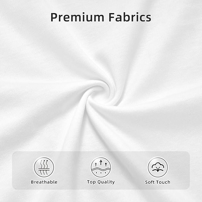 Men's T-Shirt Crew Neck Shirts Short Sleeve Cotton Tees Top for Men Black