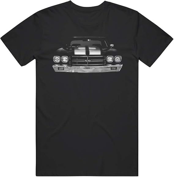 1970 Chevelle Front Grill View Silhouette T Shirt